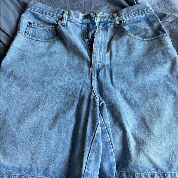 Eddie Bauer Jeans Size 14 100% Cotton Light Blue Shorts Comfy Causal NWOT - Picture 2 of 12